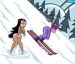 grimphantom:  Butt Freezing Paulina and alt