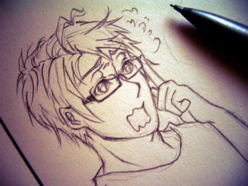 talk-to-the-fish:  and here we have a lil babu doing the glasses thing ;w; 