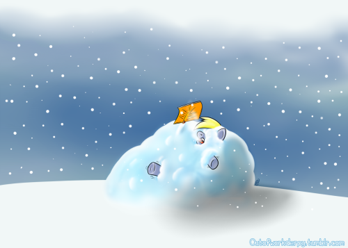 outofworkderpy: “Can we wrap up winter yet?   PLEASE?”    Weather killed my drawing time this week.  So instead of rushing ~4 panels in a few hours I made… uhh… this. XD  Patreon Link Psst. my patreon is currently paused till I get caught up