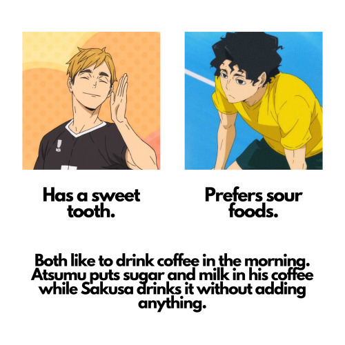 SakuAtsu Headcanons Because I Cannot Sleep.