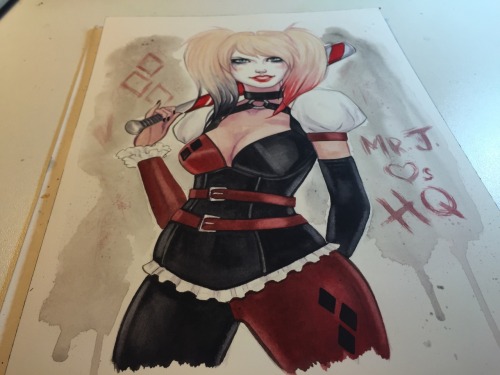 carlationsart:My Arkham City inspired Harley Quinn, shes a little more sophisticated ;)