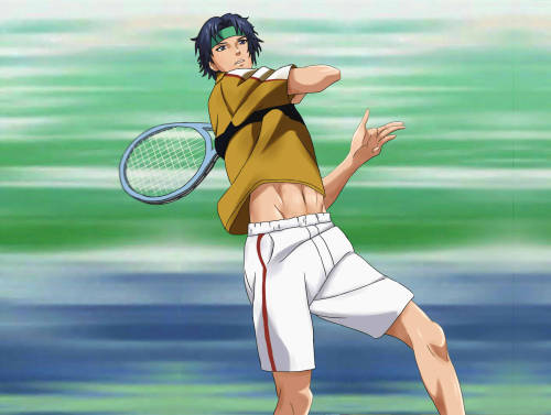 brightersoul:Yukimura Seiichi - Prince of TennisI love his position after swinging there~  
