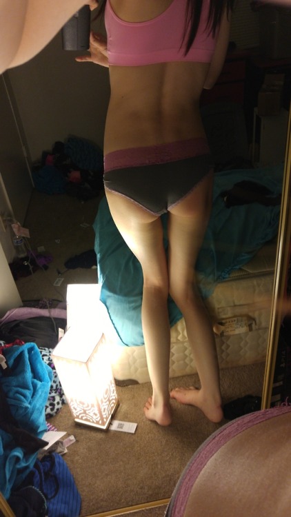 clairemalice:  Todays panties. And some panty play.  Sorry quality is low. I cant find my hd webcam.