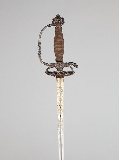 aic-armor:Composite Smallsword and Scabbard, 1640, Art Institute of Chicago: Arms, Armor, Medieval, 