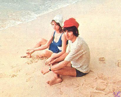 thebeatlesordie:  George and Pattie Harrison’s honeymoon in Barbados, February 8, 1966