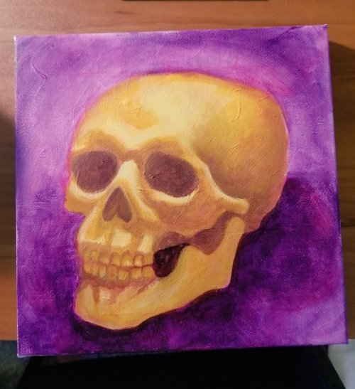 skull painting I did last weekend!