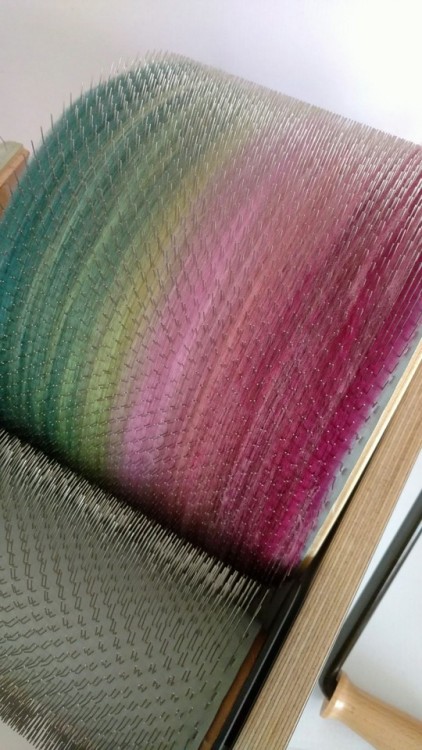 sarahbirdd:Carding some new batts! Such pretty colors.