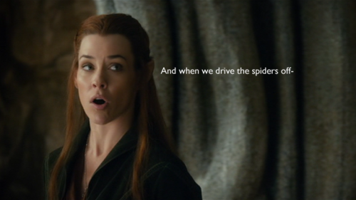 dionetaofavalon:Not My Concern: Deconstructing Tauriel’s Spider Report (3/23)