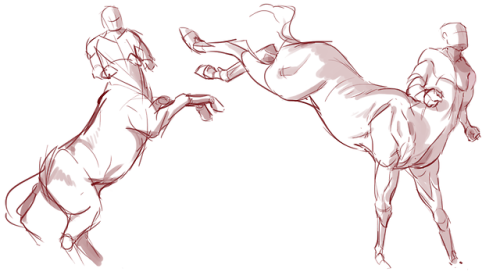 foxdoodles: some fun with centaurs