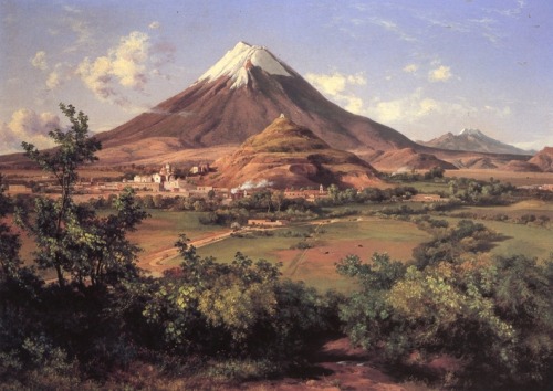 artist-velasco: Popocatépetl e Iztaccihuatl, Jose Maria Velasco