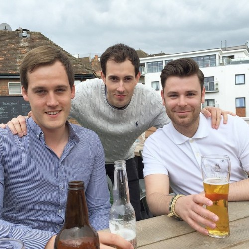 Weekend friends - a few good looking guys #Newbury #rooftop #drinks #lockstockandbarrel #secretweddi