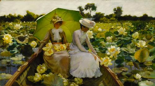 Lotus Lilies, Charles Courtney Curran, 1888