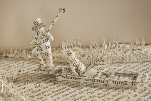‘In Grantchester’ Book Sculpture using 'The Complete Poems of Rupert Brooke’