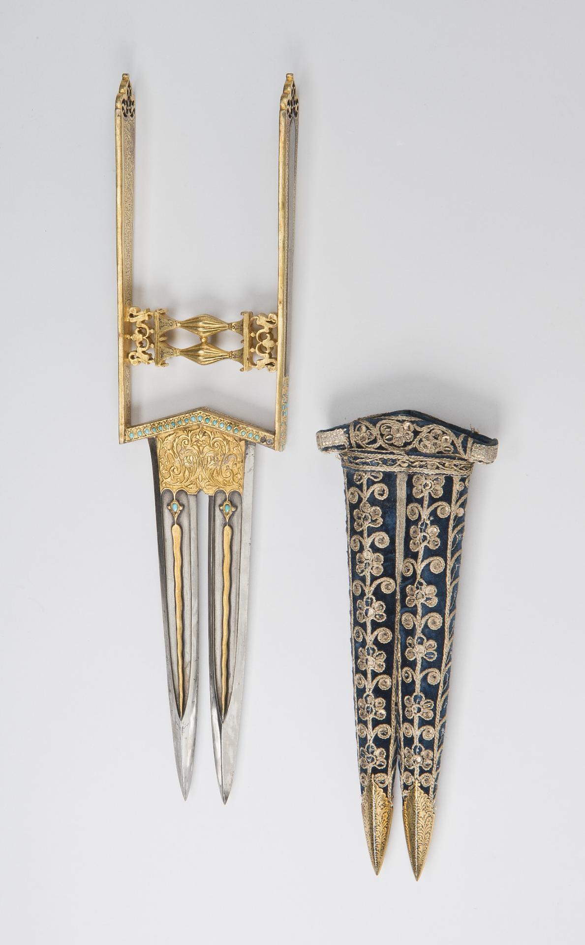 peashooter85: Gold and turquoise decorated jamadhar with velvet, gold, and silver