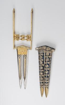 Peashooter85: Gold And Turquoise Decorated Jamadhar With Velvet, Gold, And Silver