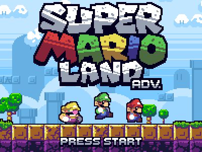 pixeloutput:  Super Mario Land Adv. by Phil Giarrusso 