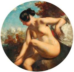 artbeautypaintings:  Bather turned to the left - William Etty