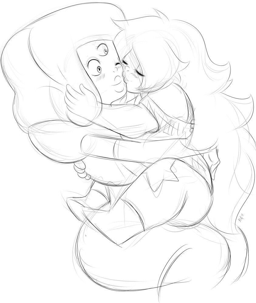gemobsession:  A big smooch for Garnet ♥  