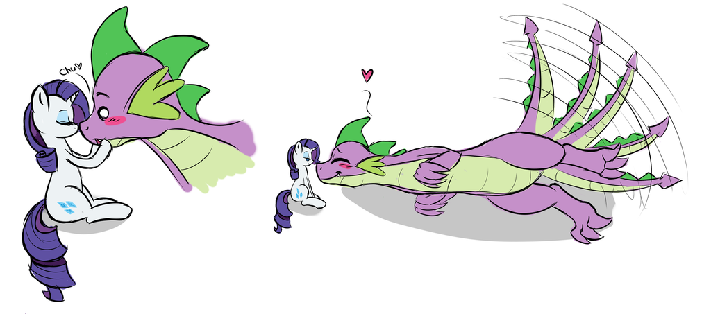 pia-chan:  kolbjornponystuff:  Doodle Time: Smooch by WickedSilly  so  cute!!!1