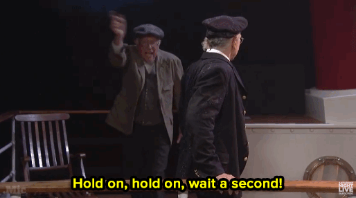 micdotcom:Watch: Bernie Sanders dropped in on SNL with Larry David — to mock Trump