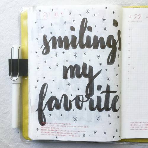 smiling’ my favorite ❤️ #elf #journal #hobonichi #planner #diary #notebook #filofax #mtn #mido