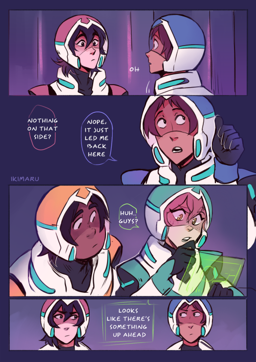 eyy at last posting that new klance comic I mentioned a while back!! 8′)so this will be based around s3 for some things, and not tied into canon for a bunch of others, also it’s gonna have a bit of an experimental plot unrelated to shipping, I