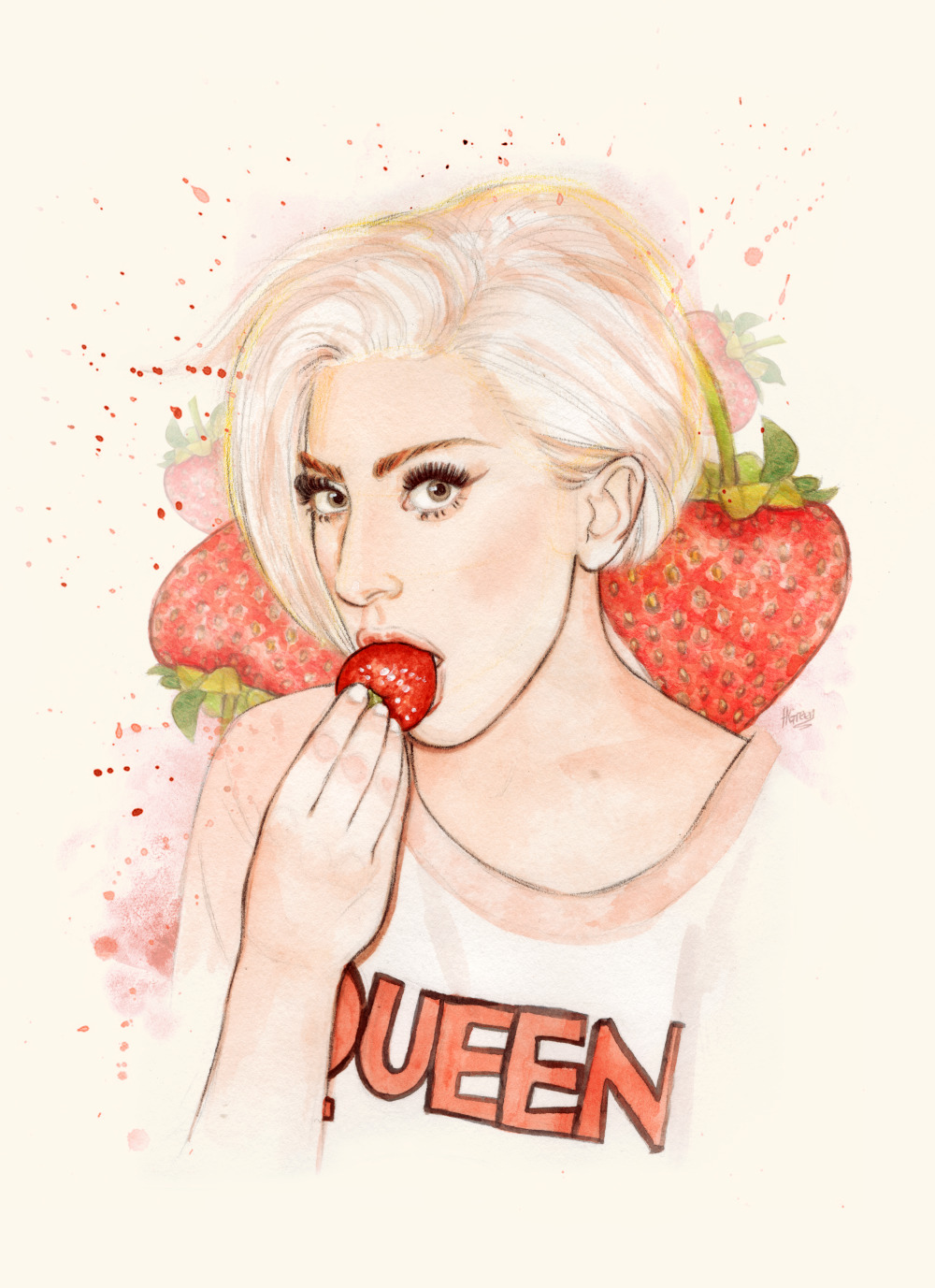 dollychops:  Strawberry Gaga