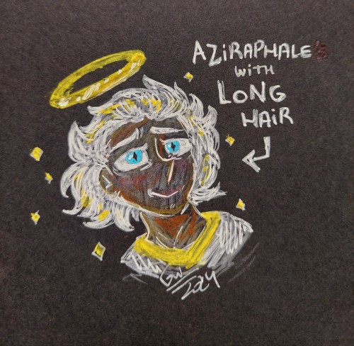 I Decided To Draw Azi With Long Hair