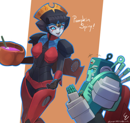 mscottwrites:zoner233:“Want some pumpkin spicy?”Somehow I just want to put Nickel and Windblade toge
