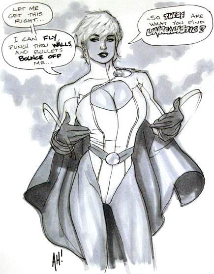 geekearth:  Adam Hughes - Power Girl Sketches adult photos