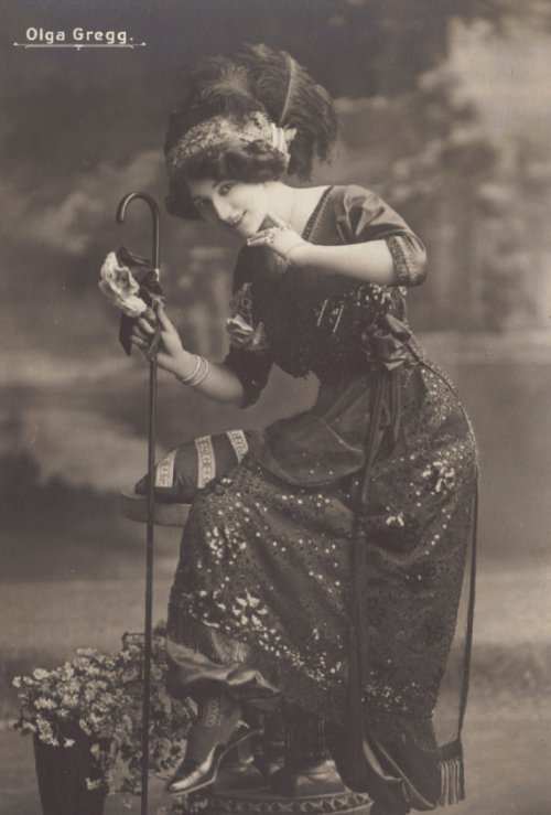 Olga Gregg Belle Epoque Actress, Possibly by Gerlach