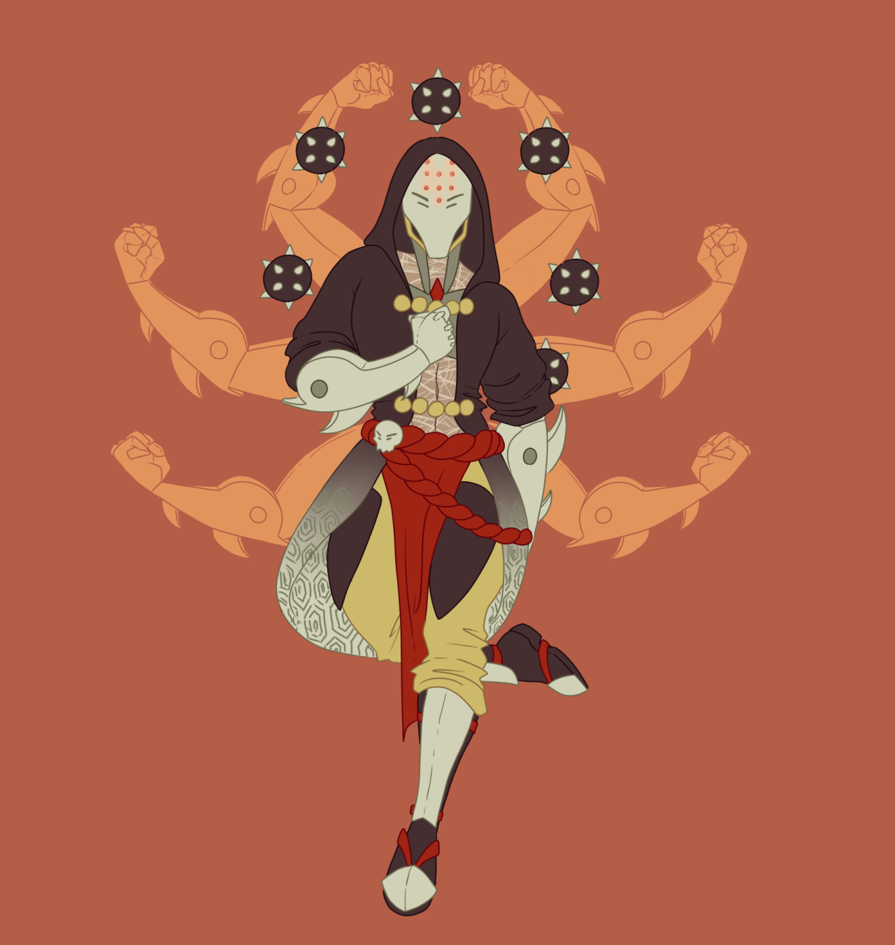 garbage-vin:  ok so i felt like a reaper/zenyatta fusion would be a rly cool looking