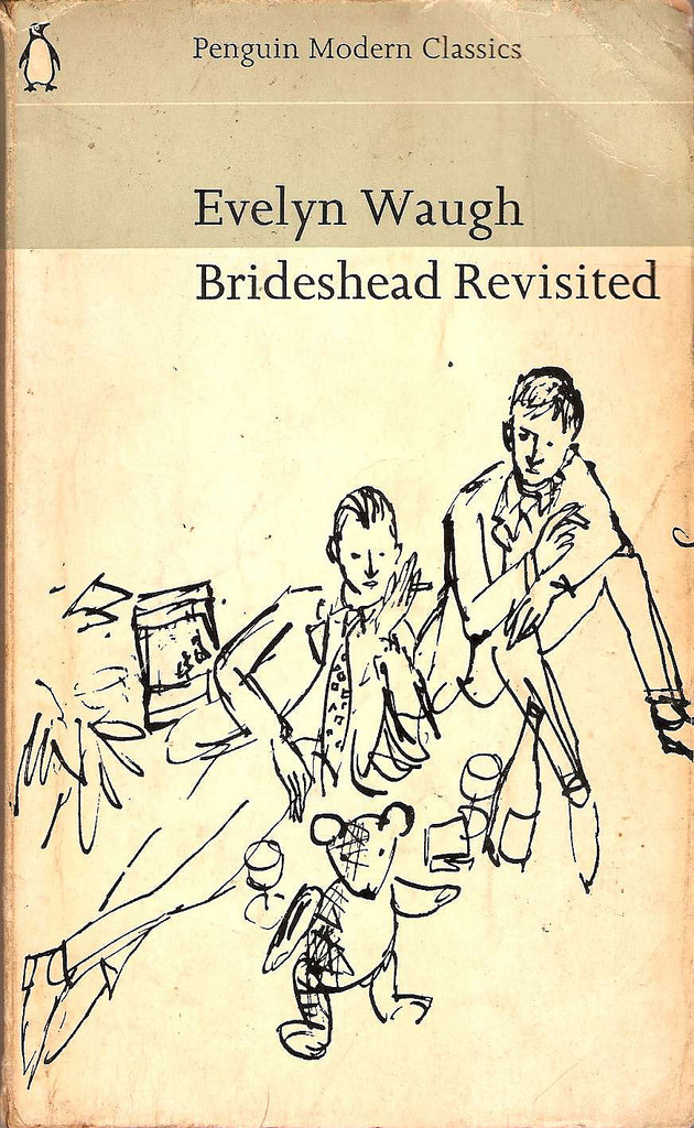 thelastenchantments:  Great Quentin Blake line drawing cover of Brideshead. 