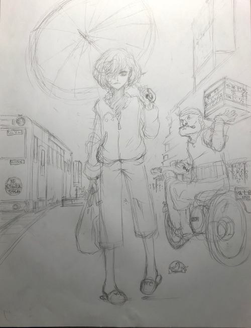 施療院島 1月19日の関西コミティア用タダで配るb4コピーイラスト のラフ 殺し バラし の仇太郎 6話 施療院島 1月19日の関西コミティア用タダで配るb4コピーイラスト のラフ 殺し バラし の仇太郎 6話