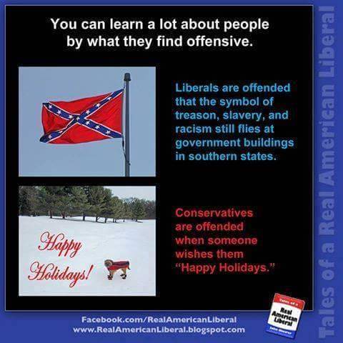 liberalsarecool:A conservative is offended by courtesy and emboldened by hateful racism.