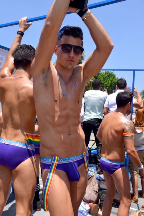 andrewchristian:  Murray Swanby on the Andrew Christian Float at WeHo Gay Pride 2013 in his NanoFit Breaze Briefs Buys your now… http://www.andrewchristianshop.com/SearchProduct.aspx?txtSearch=breeze Save 15% off your next Andrew Christian order. Use