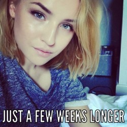 tdenialman:That’s what She says now.  Somehow those weeks do not flow like normal time. 