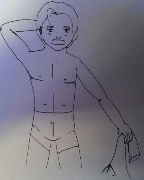 This is a preview of the thing being drawn for Dita&rsquo;s birthday. I like drawing Clark.