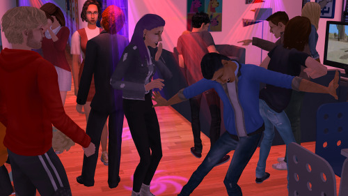 Lilith threw a huge house-party in the dorm, hoping to get more acquainted with her fellow Sim State