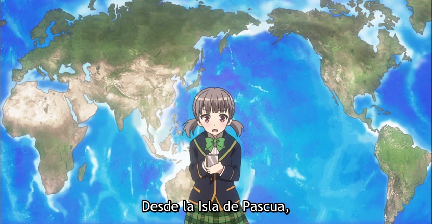 basuraparallevar:  Siempre sale Isla de Pascua en algun anime (?)
