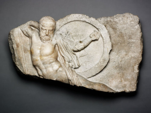 buonfresco: Relief of a Falling Warrior, 2nd Century A.D., Roman &ldquo;Around 435 B.C., th