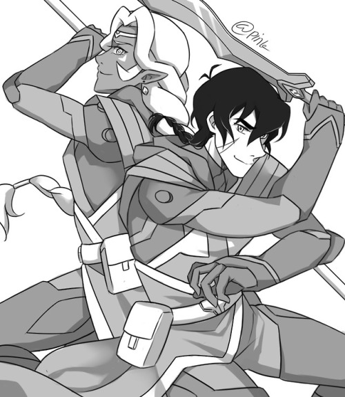 eastofthemoon:I commissioned the awesome @pinkalluring to do a Keith and Allura sketch of both of th