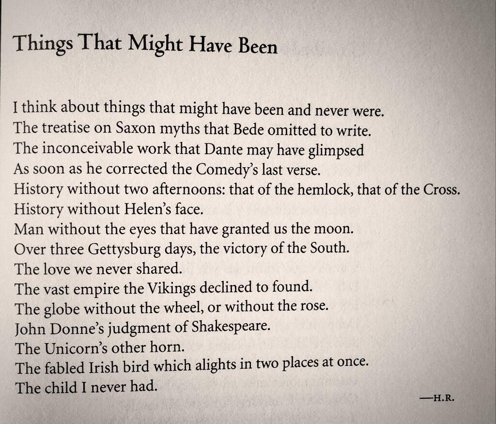Pensees Sans Ordre Things That Might Have Been A Poem By Jorge Luis Pensees Sans Ordre Things That Might Have Been A Poem By Jorge Luis