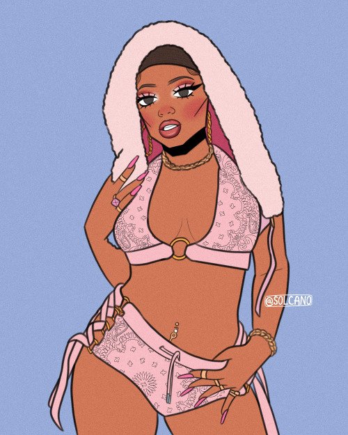 MEGAN THEE STALLION fanart! Really liked this one ✨Support me by following me on Instagram @/solcano