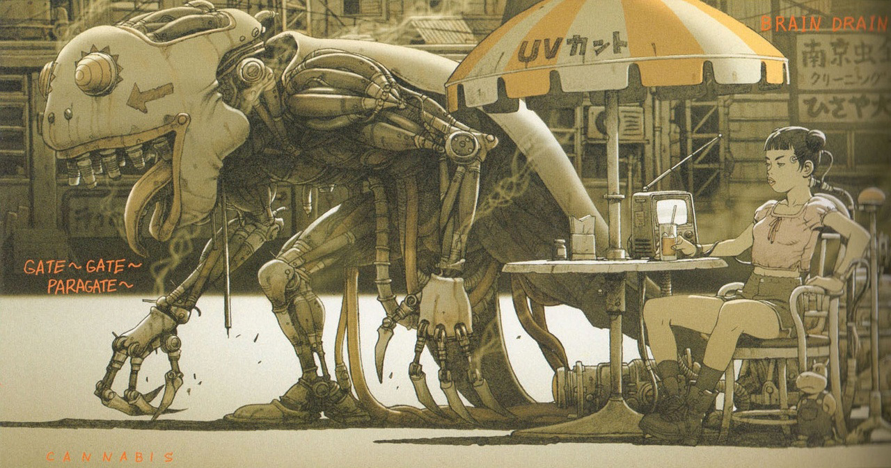 davidhine:  Amazing illustrations by Tatsuyuki Tanaka. I came across his work in