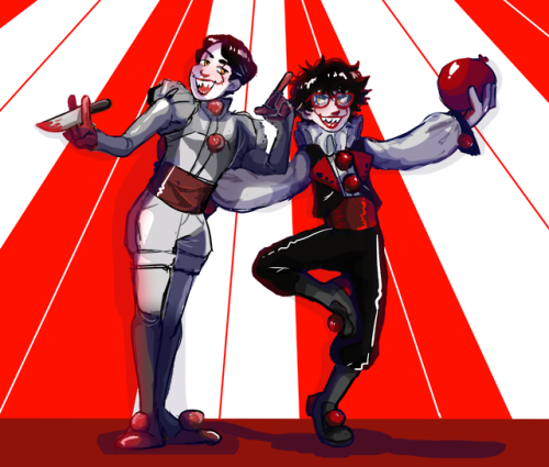 ultimatedirk: Had to create some Richie and Eddie fanart from @013vargasart ‘s circus AU that a frie