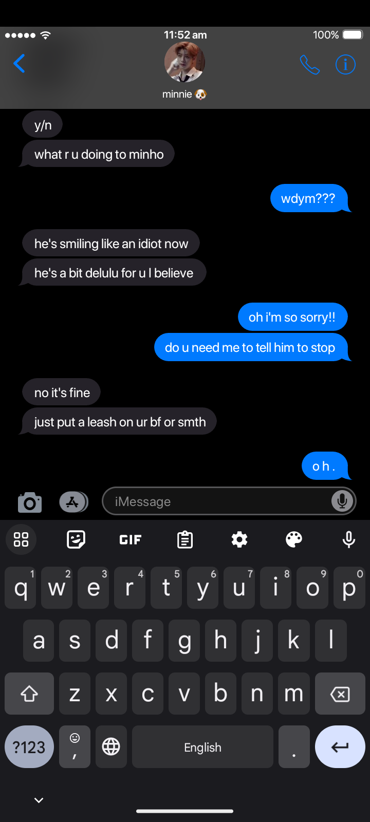 * Random Bf Texts; Skz! Lee Know