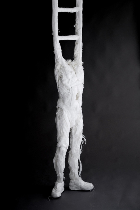 asylum-art:   Khalil Chishtee: Plastic Bag SculpturesKhalil Chishtee  constructs