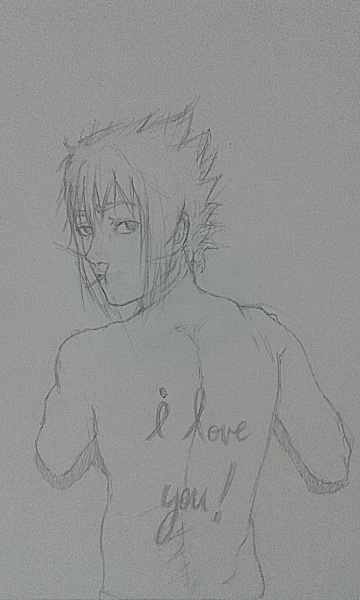 nyanmaru06:  little sketchs of sasuke and sakura :) the first one is inspired from