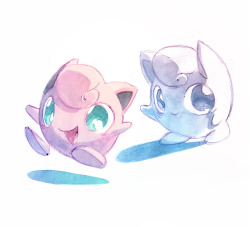 pkmnathon:  The Puffs!Jigglypuff is rarin’